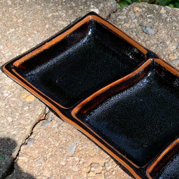 Vtg Japanese 3 Dipping Sauce Dish - Picture 7 of 10